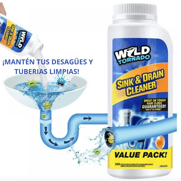 Wild Tornado ® POLVO DESTAPA TUBERIAS 🎁2X1 - PAGA 1 Y LLEVA 2!🎁